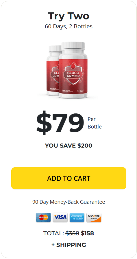 gluco armor 2 bottles
